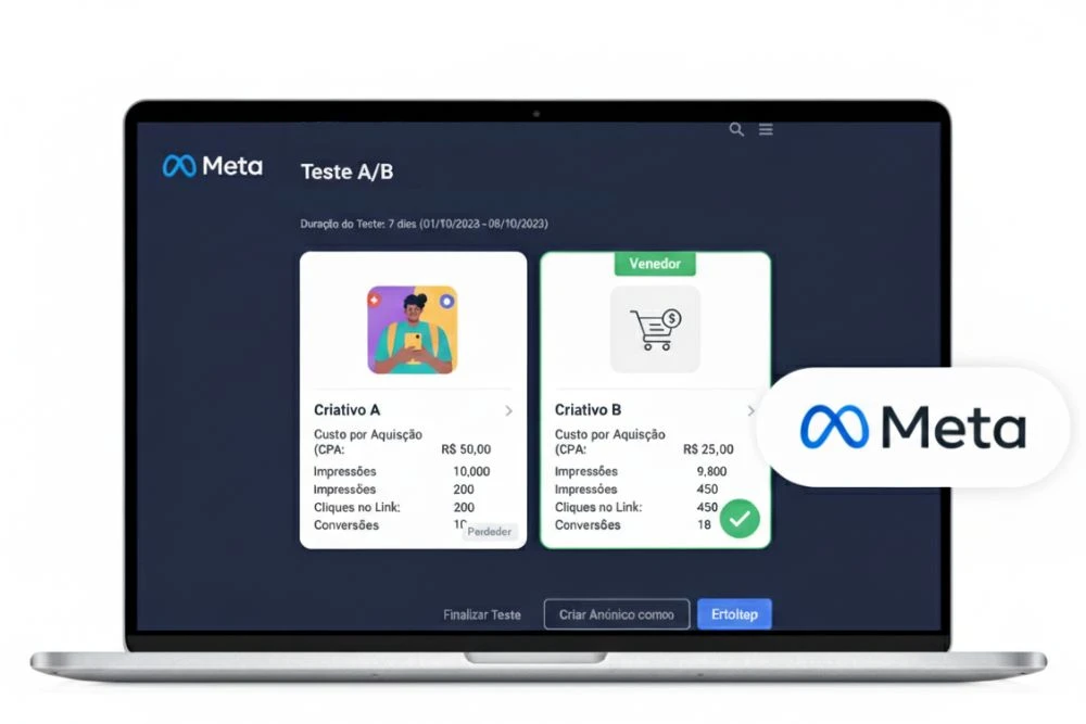 Testes A/B em Meta Ads: O Guia Passo a Passo de Otimização